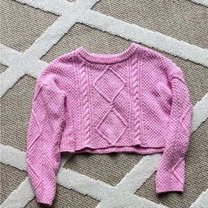 Altar’d State Vibrant Pink Knit Sweater